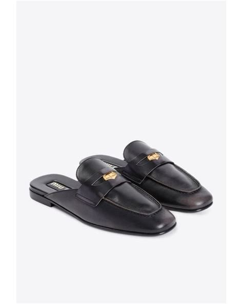 miu miu flat mules
